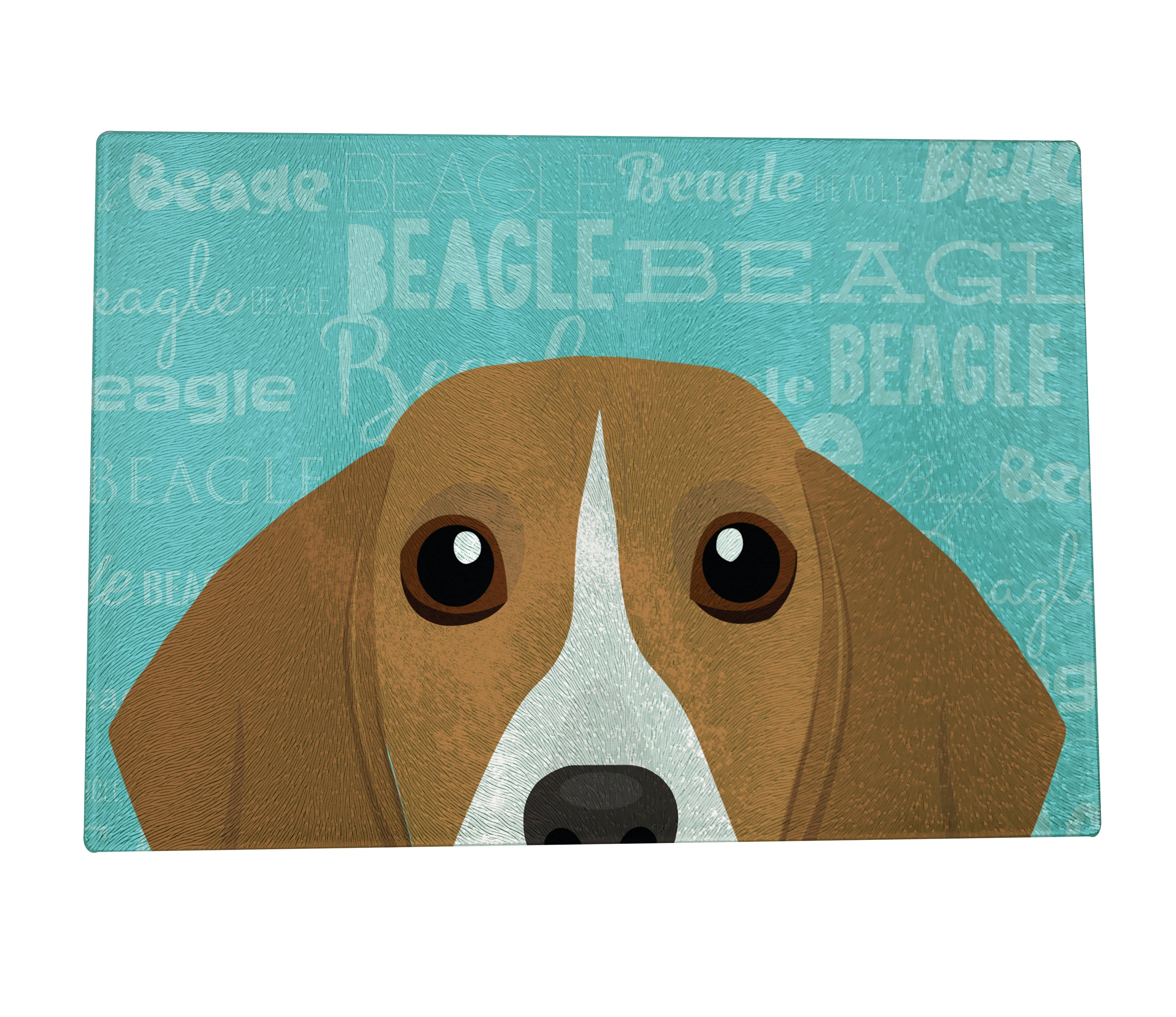 Christmas Time Camping with Beagle Dogs Cutting Board - For Kitchen 